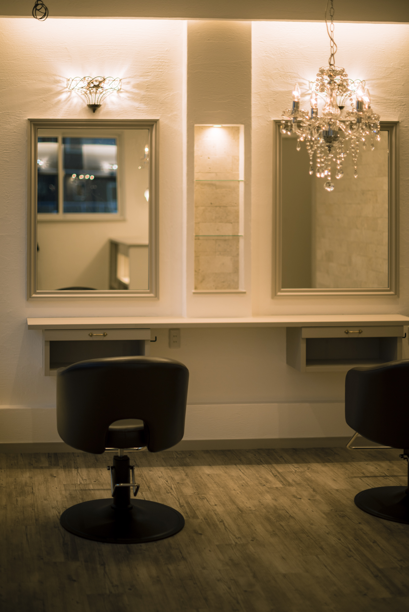 ヘアサロン　ルシーク店舗内装工事